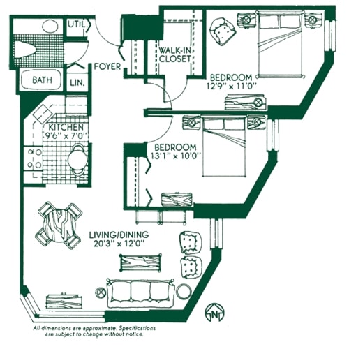 The Broadmoor Floor Plan