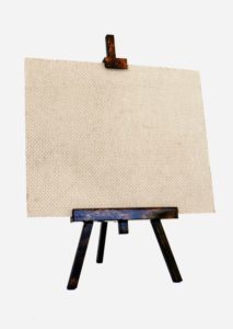 empty easel